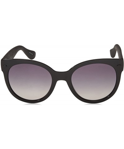 Round Women's Noronha Round Sunglasses - Black - CA17XMN5C5U $55.82