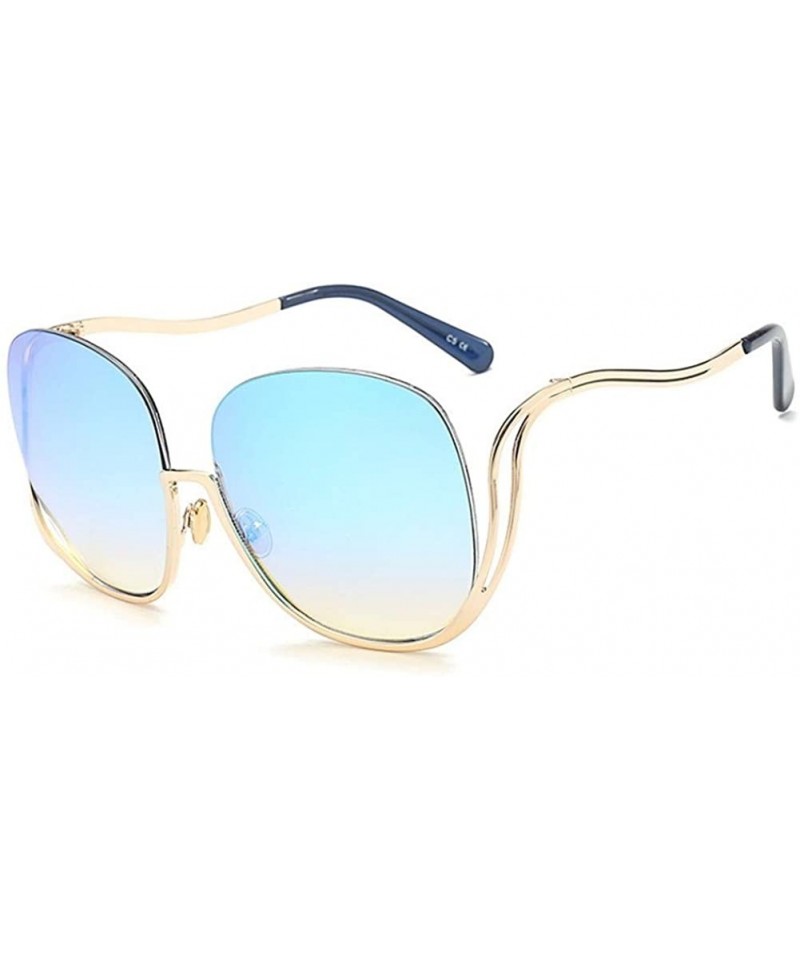 Oval Rimless Sunglasses Women Fashion Retro Sun Glasses Female Metal ...