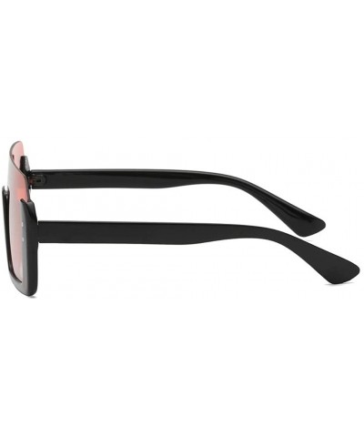 Rimless Fashion Retro Vintage Womens Mens Brand Designer Style Sunglasses - Red - CG18Q6CZU97 $10.67