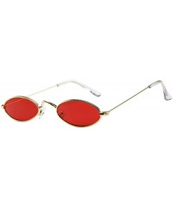 Oval Vintage Sunglasses Outdoor Eyewear Protection - C - CP18YS759NH $7.24