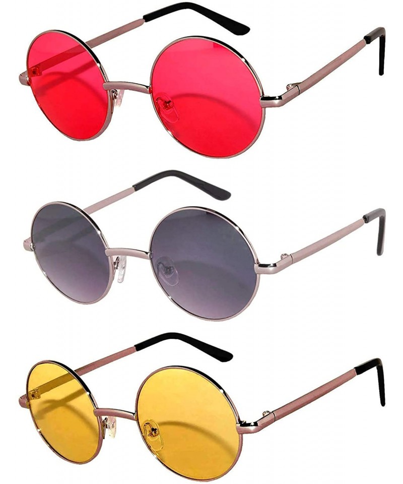 Retro-Vintage Round Tinted Sunglasses