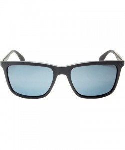 Square Polarized Sunglasses F-4275 Casual Life-Style Wayfarer/Comfort fit - Matt Black - CV189TKWWS6 $34.05