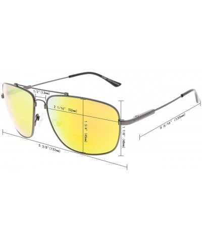 Rectangular Memory Bifocal Sunglasses Bendable Titanium Reading Sunglasses - Black Frame Grey Lens - CD18036QCIS $28.54