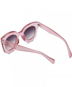 Oversized Cateye Sunglasses For Women Street Fashion Oversized Plastic Frame - 100% UV Protection - - CM18QQT5H4T $23.84