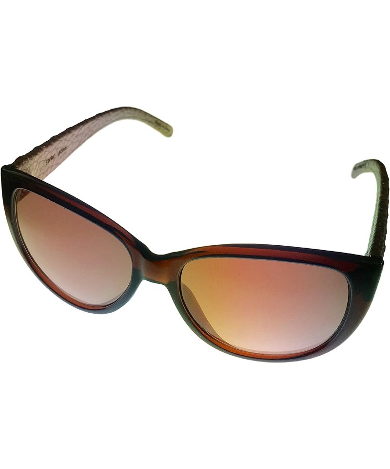 Square Womens Modified Brown Square Plastic Sunglass ET 19378 535 - CX11U68UMCJ $23.60