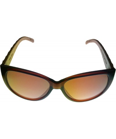 Square Womens Modified Brown Square Plastic Sunglass ET 19378 535 - CX11U68UMCJ $23.60