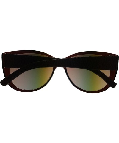 Square Womens Modified Brown Square Plastic Sunglass ET 19378 535 - CX11U68UMCJ $23.60