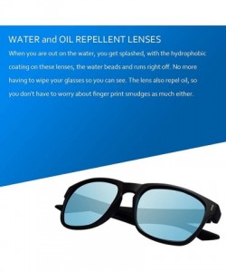 Sport Floating Polarized Sunglasses for Men Women Fishing Sailing Water Sports Eyewear UV Protection - Matte Black P78 - CD19...