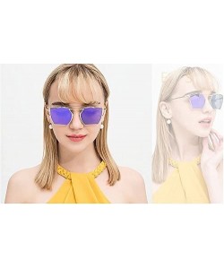 Aviator Colorful lady sunglasses ladies driving glasses - Purple Color - CT183Y7SQWM $22.25