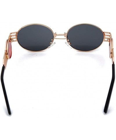 Round Fashion Vintage Steampunk Sunglasses Glasses - 4 Sliver - CE198GE0D2S $28.87