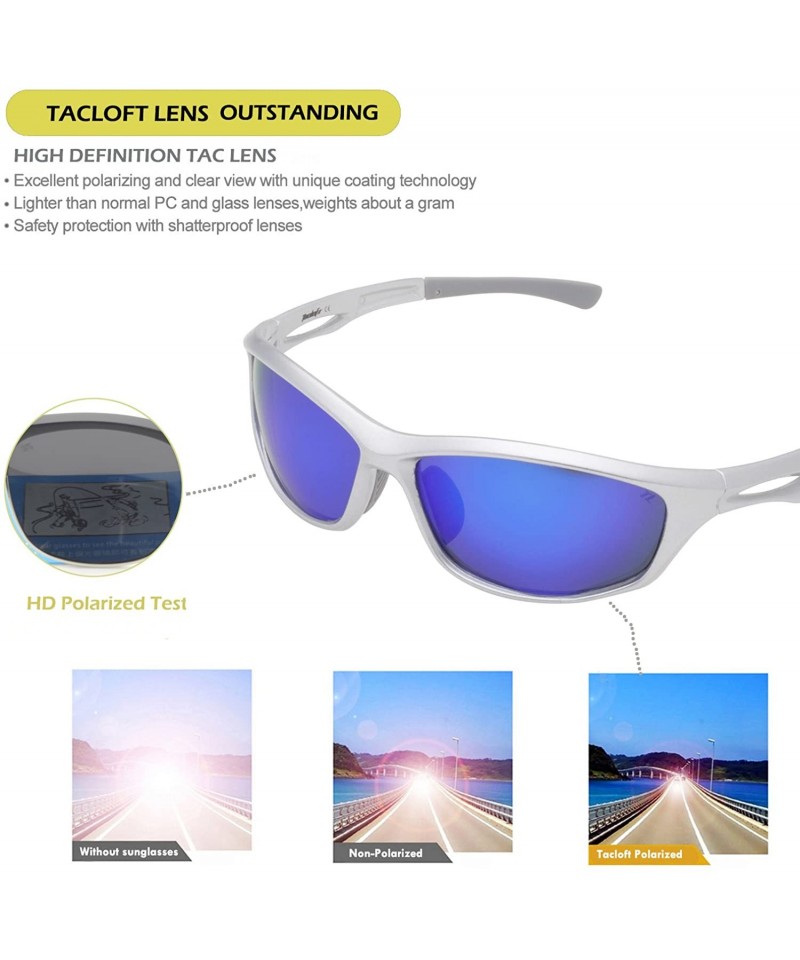 Tacloft Classic Polarized Sunglasses for men TR90 Durable Frame