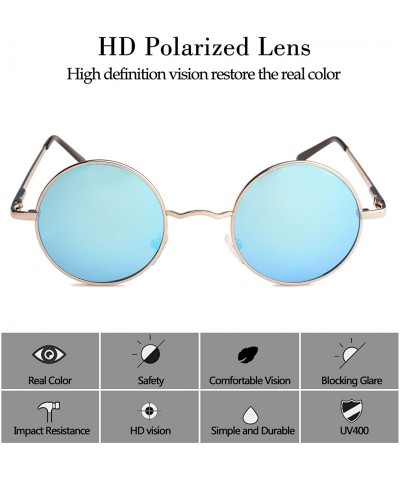 Retro Round Small 48mm Vintage Hippie Round Polaroid Sunglasses Driving  Polarized Glasses Steampunk John Lennon Sunglasses price in UAE | Amazon  UAE | kanbkam