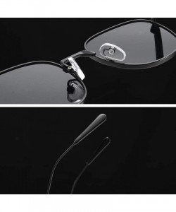 Square Square Sunglasses Women Retro Summer Male Sun Glasses Metal Frame Uv400 Summer - Gold With Black - CQ1973DEUYY $11.00