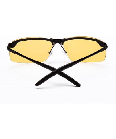 Aviator Polarized Sunglasses Photochromic Protection - Yellow - CJ199OXELUY $10.91