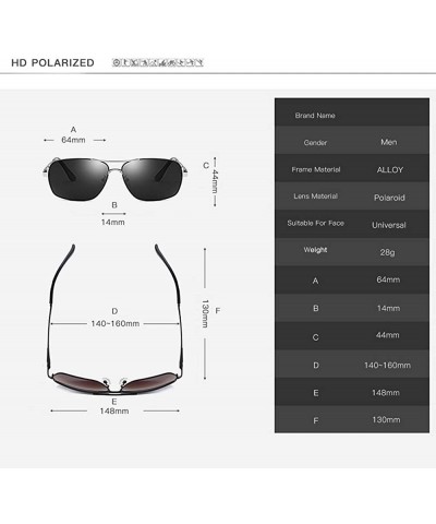 Aviator Personalized Sunglasses protection Polarized Husband - Black-for Boyfriend - CI18SU9LG5M $6.95