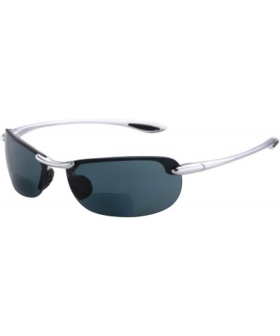 Sport Dreamin Maui" 2 Pair of Polarized Bifocal Sunglasses Lightweight for Men and Women - Silver - CR18D20TSSC $54.83