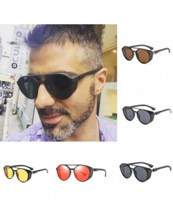 Aviator Street Stylish Vintage Aviator Shade Sunglasses Glasses For Unisex Adults - Gray - CV196OMR96S $11.87