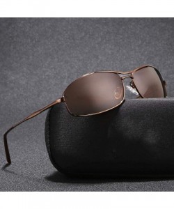 Sport Men Driving Sunglasses Polarized Smooth Design Rectangle Sun Glasses Sport C4 - C1 - C718XQZMGKQ $14.89