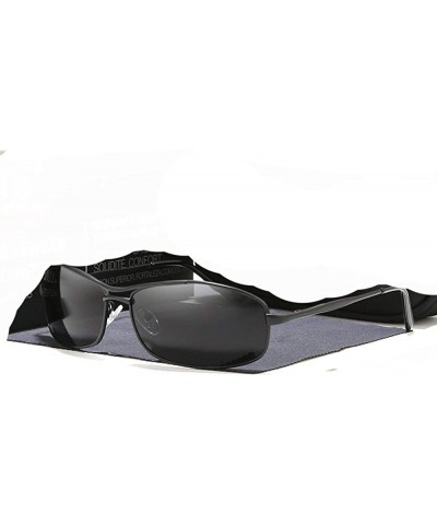 Sport Men Driving Sunglasses Polarized Smooth Design Rectangle Sun Glasses Sport C4 - C1 - C718XQZMGKQ $14.89