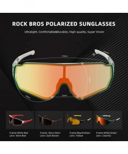 Sport Polarized Cycling Sunglasses for Men Sports Glasses Women UV protection Bike Glasses for Driving Running Fishing - CG19...