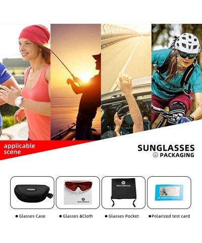 Sport Polarized Cycling Sunglasses for Men Sports Glasses Women UV protection Bike Glasses for Driving Running Fishing - CG19...