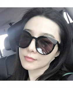 Aviator Luxury Vintage Round Sunglasses Women Brand Designer 2019 Cat Eye Leopard - Red - C618Y2OZR2G $7.72