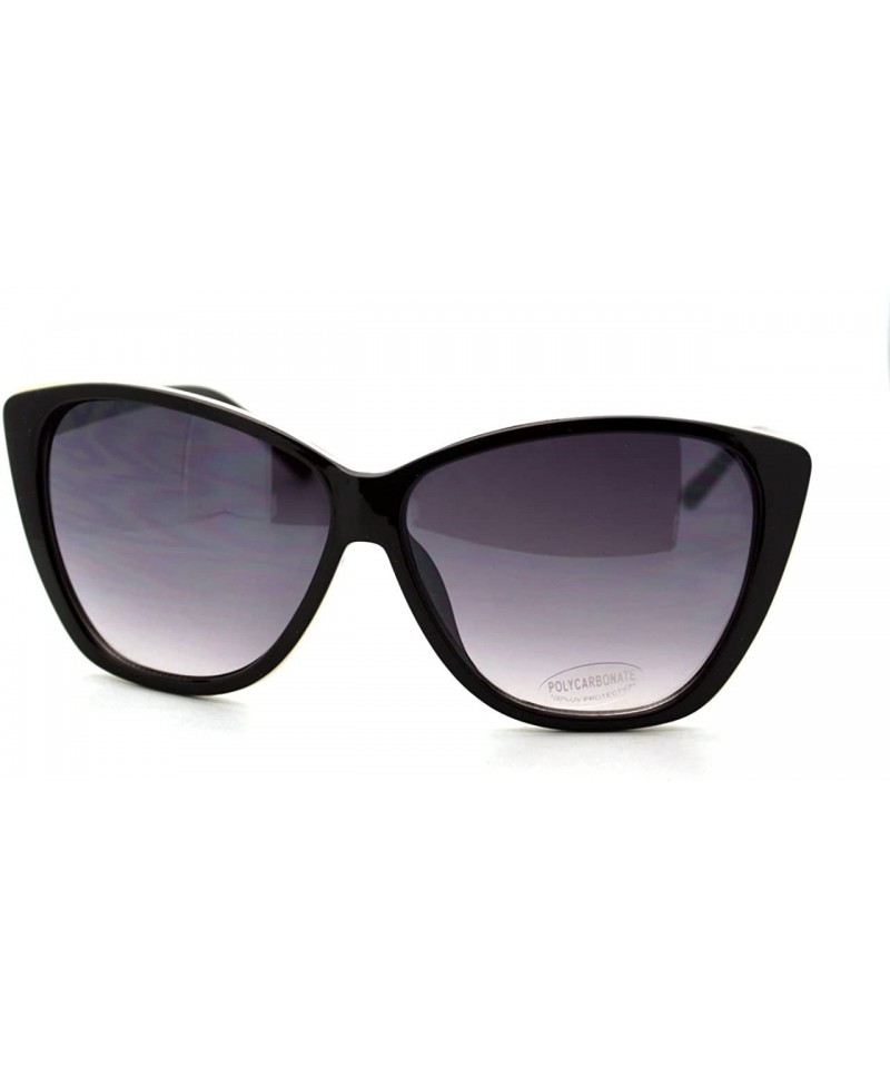 Butterfly Oversized Square Butterfly Frame Sunglasses Womens Fashion Eyewear - Black - C8122DPJ7L9 $9.00