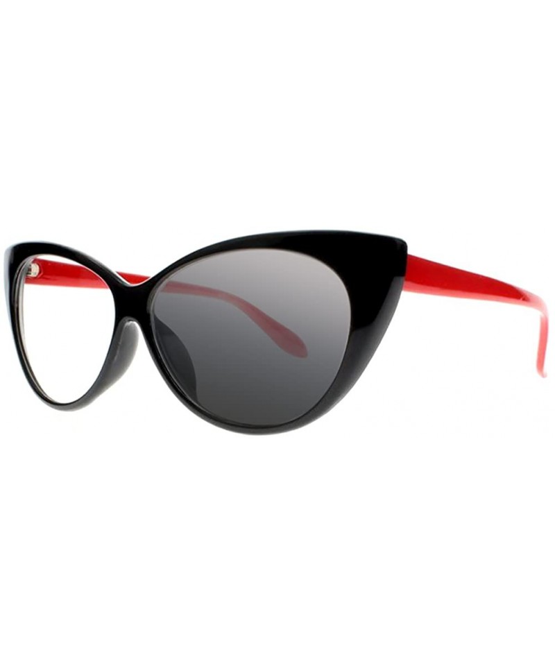 Cat Eye Retro Vintage Transition Photochromi Cat Eye Reading Glasses UV400 Sunglasses - Red - CB18CMZQ2R9 $19.98