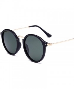 Square 2018 New Arrival Round Sunglasses Retro Men Women Er Vintage Coating Mirrored Oculos De Sol UV400 - C6199CNOG56 $29.94