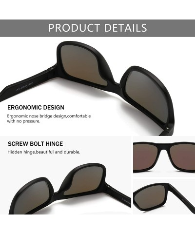 Aviator Lightweight Vintage Polarized Sunglasses for Women Men UV400 Retro Style - CA18L83NZLY $15.26