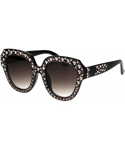 Womens Oversized Style Sunglasses Heart Design Butterfly Frame UV 400 ...