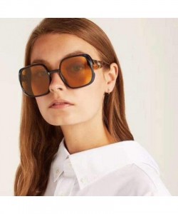 Oversized Fashion Irregular Shape Sunglasses for Women Men Vintage Retro Style Glasses - B - C418UODUYTX $10.40