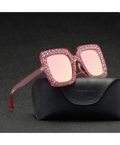 Square Glasses Artificial Oversized Sunglasses Quadrate - CX18RX6LRTD $10.61