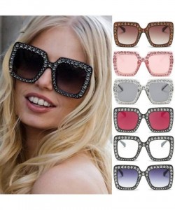 Square Glasses Artificial Oversized Sunglasses Quadrate - CX18RX6LRTD $10.61