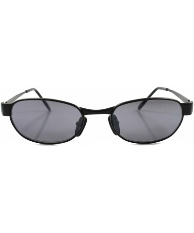 Rectangular Classic Vintage Retro 80s 90s Urban Fashion Mens Black Rectangle Sunglasses - C0180245RKQ $10.48