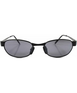 Rectangular Classic Vintage Retro 80s 90s Urban Fashion Mens Black Rectangle Sunglasses - C0180245RKQ $10.48