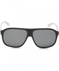 Square Men's An4243 50-50 Grand Square Sunglasses - Black/Grey Mirror Silver - CS180D5MGGX $38.35