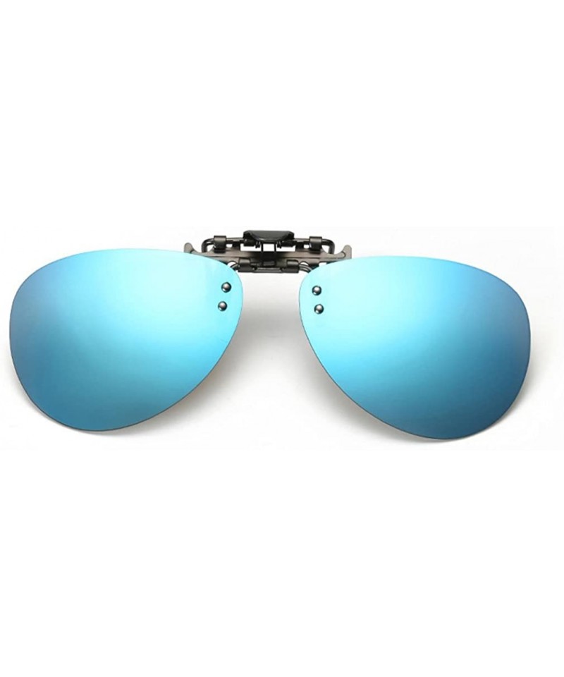 Clip-on Flip-up Polarized Driving Fishing Rectangular Sunglasses