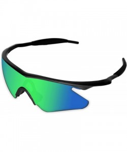 Rectangular Anti-fading Polarized Replacement Lenses M Frame Heater Sunglasses - Mint Green - Polarized - CP18C5RZEY5 $16.68