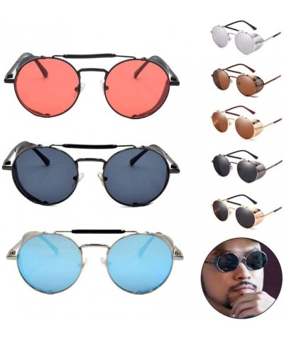 Goggle Designer Glasses Steampunk Sunglasses - 6 - CV18XA7GMU3 $30.95