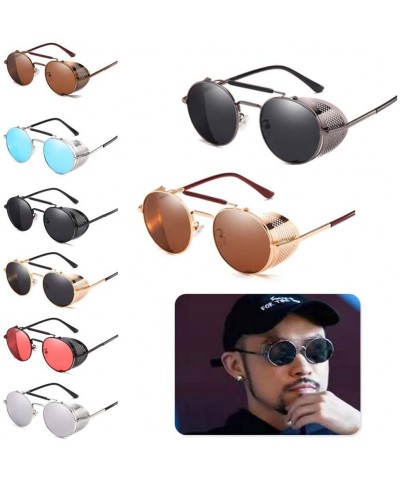 Goggle Designer Glasses Steampunk Sunglasses - 6 - CV18XA7GMU3 $30.95