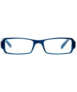 Oversized Unisex Translucent Temple Quilt Design Sleek Light Weight Spring Temple Clear Lens Glasses - CH11O4D3KV7 $11.88