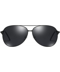 Square Polarized 80's Retro Classic Trendy Stylish Sunglasses for Men Women - I - CZ198O55E7R $21.40