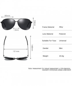 Square Polarized 80's Retro Classic Trendy Stylish Sunglasses for Men Women - I - CZ198O55E7R $21.40