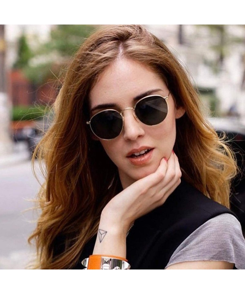 Sunglasses Women Classic Retro Fishing Sunglasses Women Glasses Lady Luxury  Steampunk Metal Sun Glasses Vintage Mirror UV400