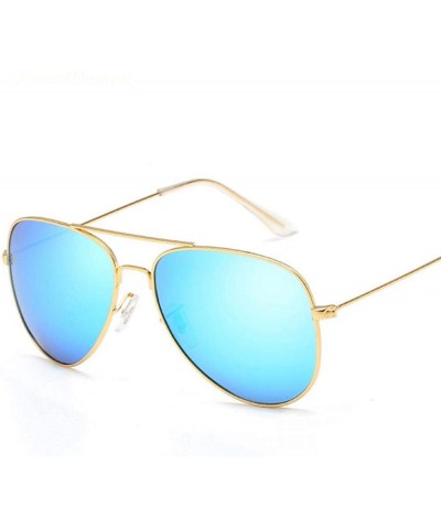 Aviator Fashion Classic Avaition Polarized Sunglasses Women Men 001 Silver Blue Multi - 003 Silver Green - CN18XAK8G6E $10.61