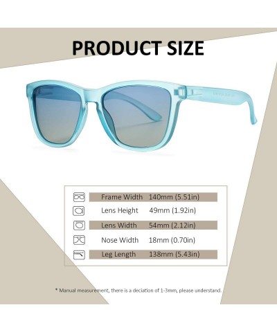 Square Polarized Sunglasses for Women Men- Classic Vintage Square Sun Glasses - CP194Z2NI76 $8.50