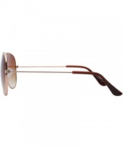 Aviator Classic Aviator Sunglasses 3_Black_3_Gold_3_Gun_3_Brown - C9182WGKN5R $25.00