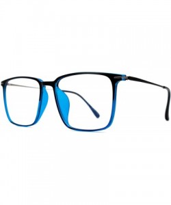 Square Eyeglasses 8115 Classic Square - for Womens-Mens 100% UV PROTECTION - Black - CF192TC7CLY $23.65