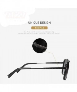 Aviator 20/20 Brand Design Polarized Sunglasses Men Driving Printing C01BlackP-Smoke - C01blackp-smoke - C818XAKGUWT $22.65